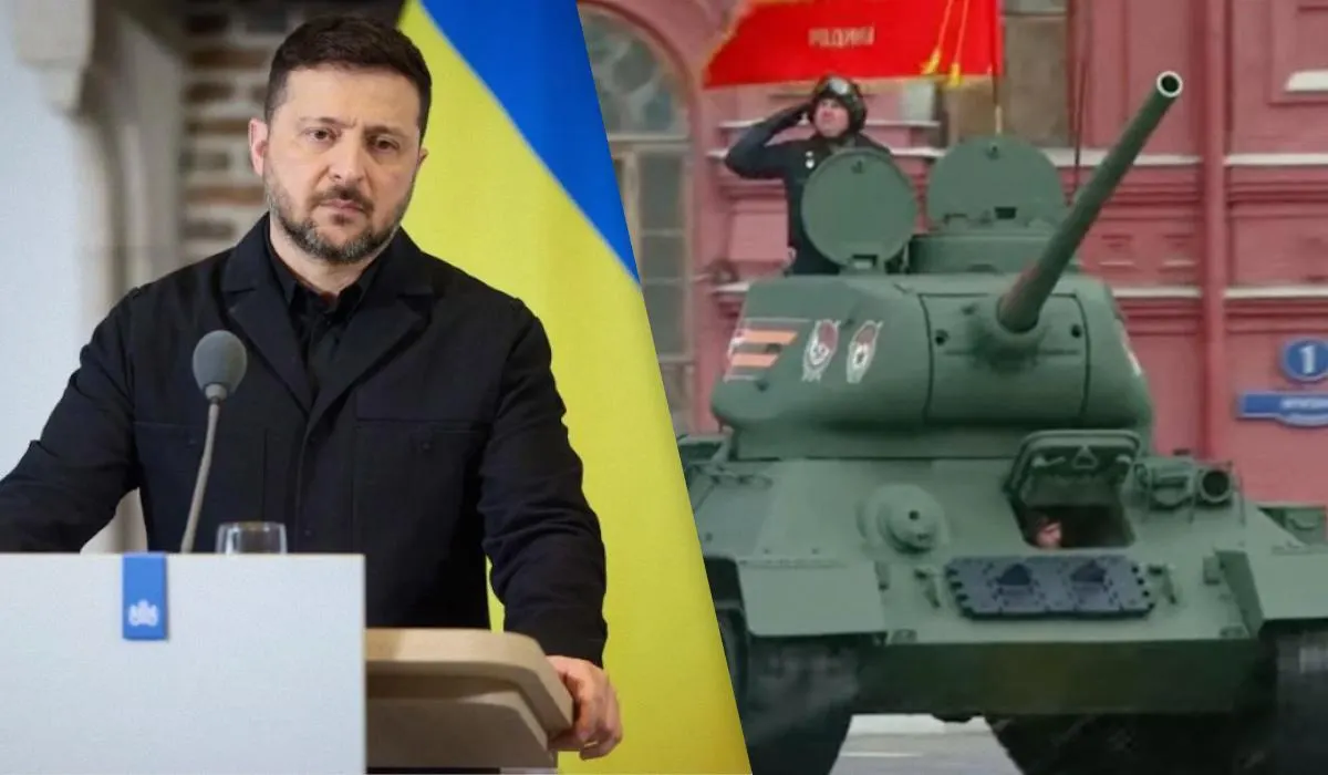 Президент Украины заявил, что Россия ослабла и на московском параде 9 мая возможны прилёты дронов. По его мнению, санкции против России следует ужесточить, а поддержка и поставки ПВО для Украины — продолжать. Европа должна быть вовлечена в переговорный процесс и совместное производство средств защиты.