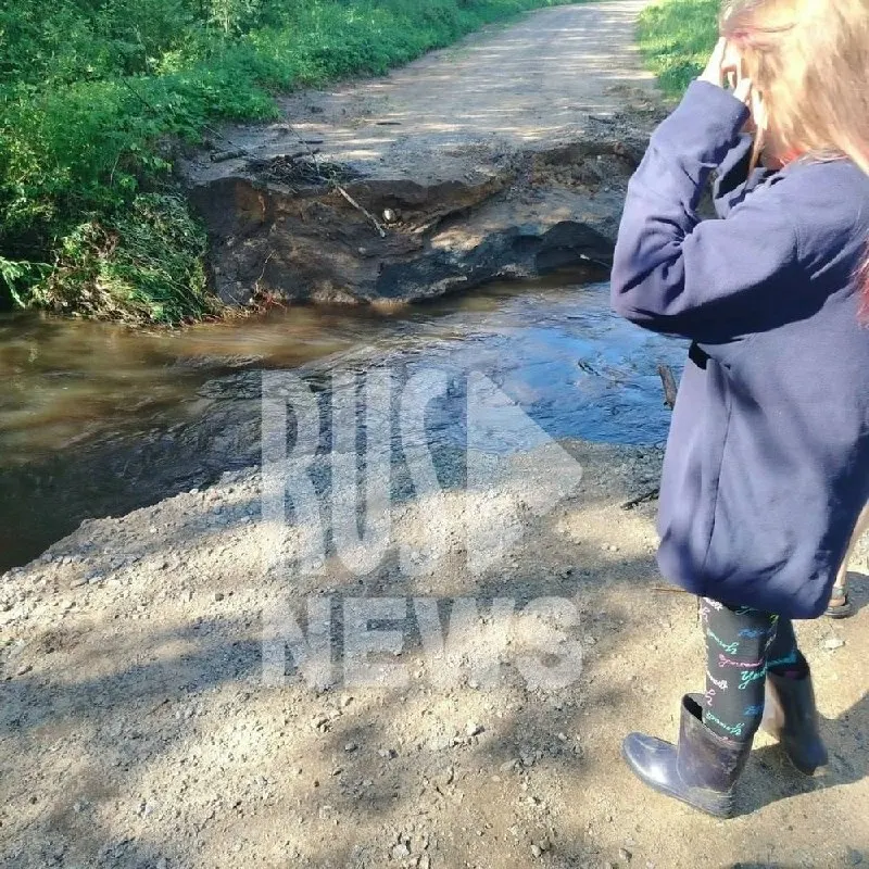 Разлив местного водоёма полностью размыл участок проезжей части между поворотом на Полуево и деревней Липки; жители нескольких населённых пунктов Николо‑Кормского поселения не могут выехать на трассу «Рыбинск — Мышкин».
