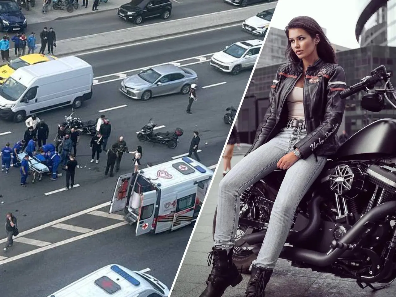 На западе Москвы женщина получила тяжёлые травмы при наезде мотоциклиста. В мотосообществе появились сообщения о её смерти в скорой, эта информация пока не подтверждена.