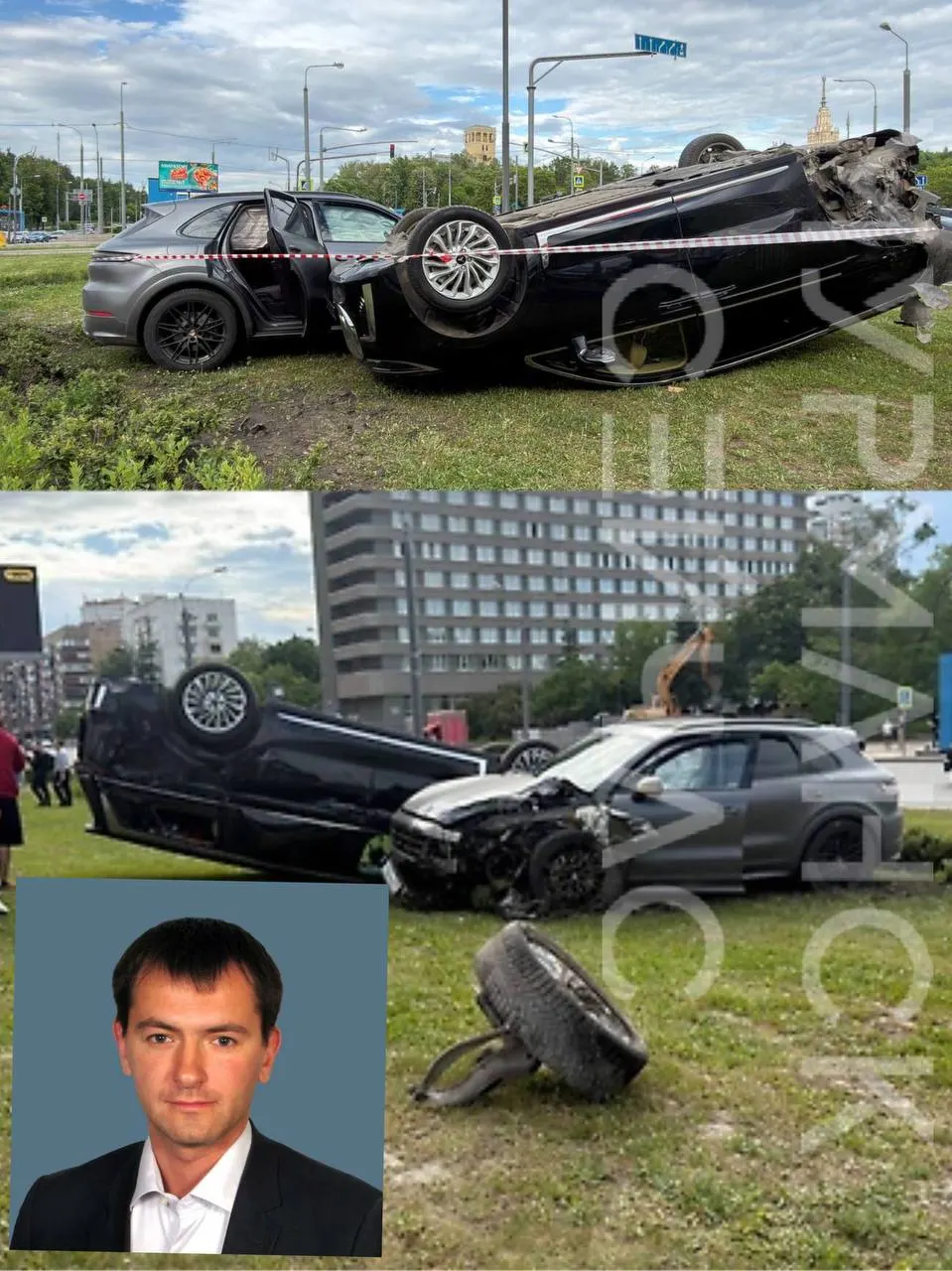 На пересечении Мичуринского и Ломоносовского проспектов в Москве произошло серьёзное столкновение: водитель‑уроженец Мурманска врезался в машину бывшего футболиста и отказался от медосвидетельствования.