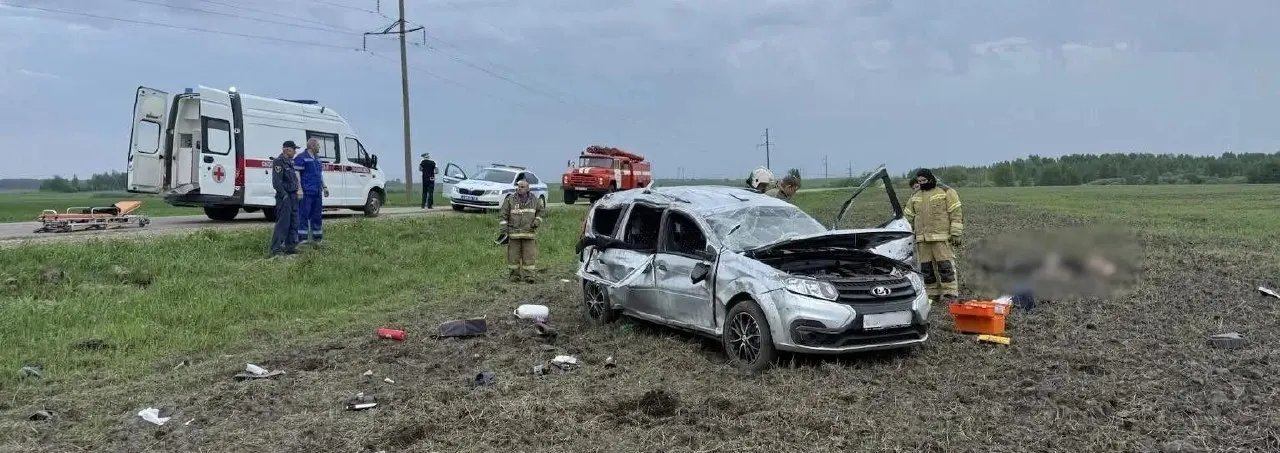В Михайловском районе Рязанской области автомобиль вылетел в кювет и опрокинулся; в аварии пострадали шесть человек.