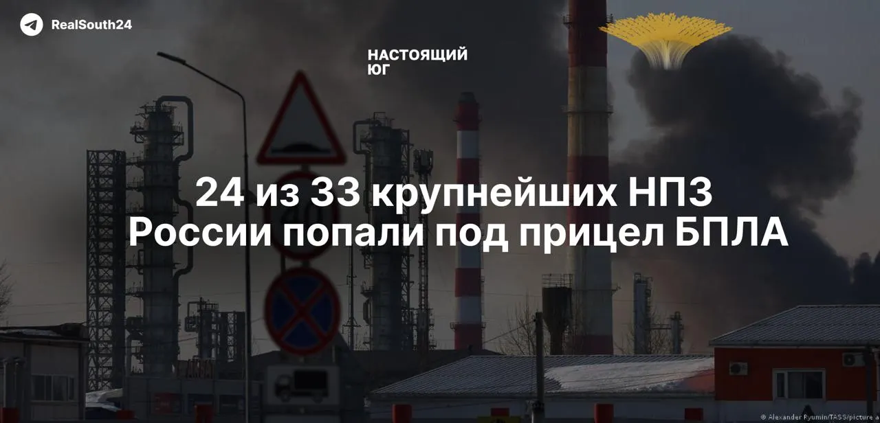 С начала полномасштабной войны по российским НПЗ нанесено не менее 158 ударов. По подсчёту аналитиков, пострадали 24 из 33 ключевых предприятий; суммарные мощности страны сократились примерно на четверть, а объёмы переработки упали до уровня начала 2000-х.