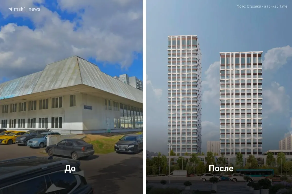 Власти одобрили проект комплексного развития территории на Варшавском шоссе, вл. 146: планируется две жилые башни и торговый центр; рендеры пока предварительные.