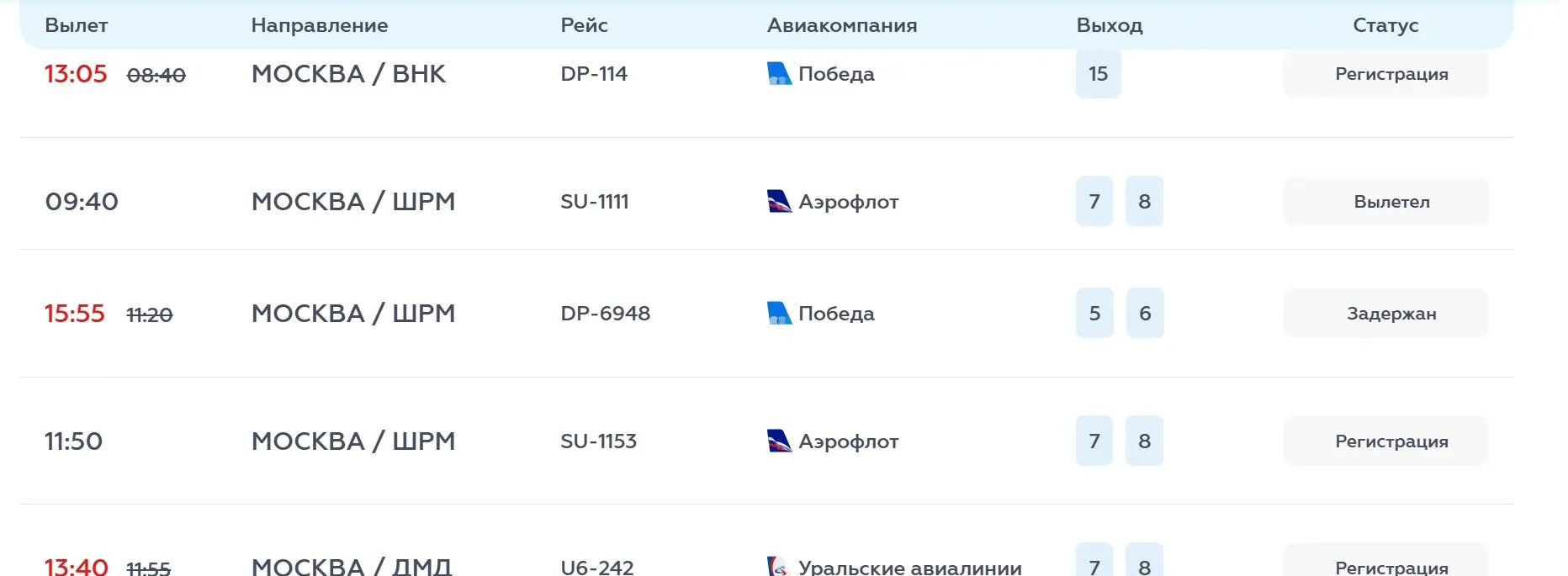 В результате сбоя в работе аэропорта Сочи задерживаются 16 рейсов, в том числе по шести направлениям в Москву и из Москвы; авиакомпания обещает нормализовать обслуживание в течение дня.