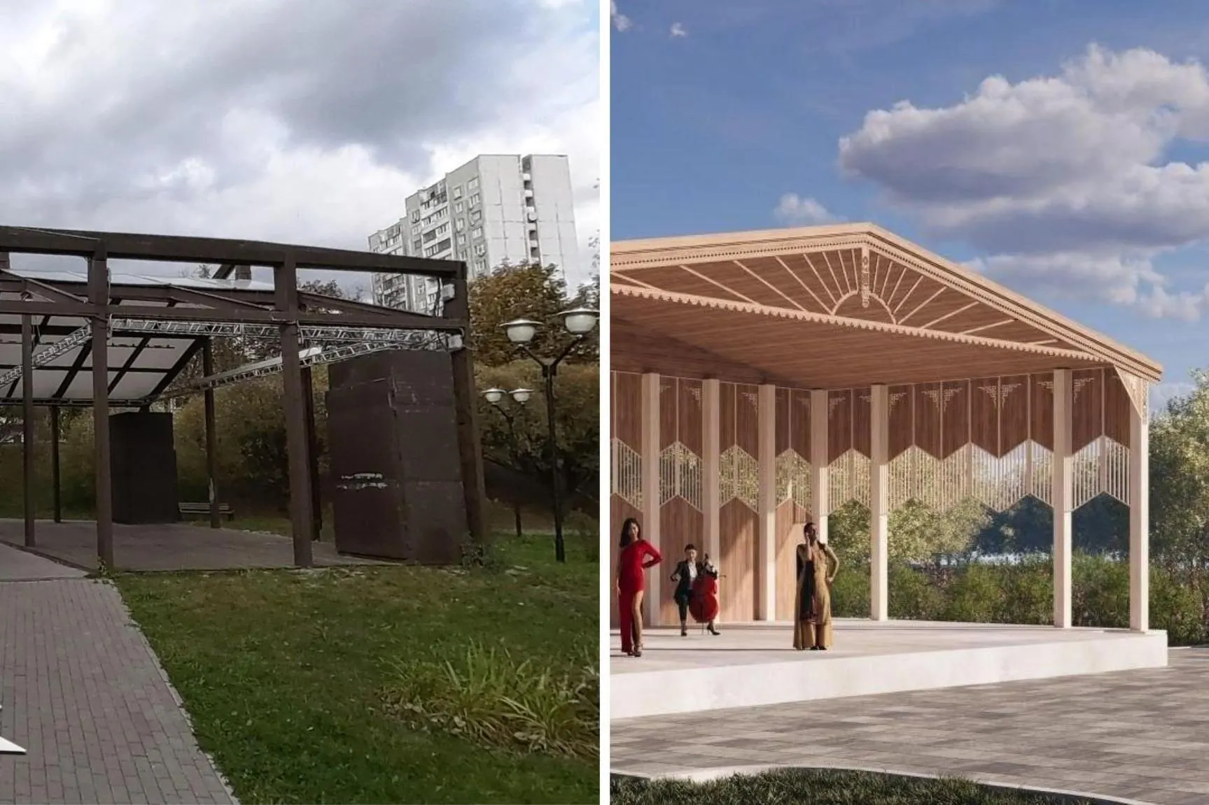 В парке в Бибиреве планируют проложить экотропы, заменить асфальт, обновить сцену и детские площадки, а также обустроить пандусы для маломобильных посетителей.