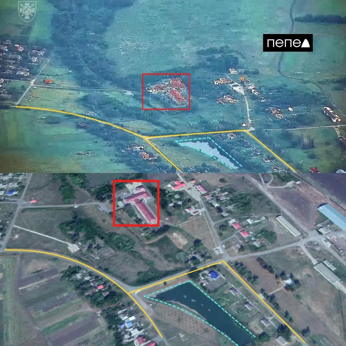 По видеозаписи, обнародованной украинскими военными, из РСЗО были поражены здание школы и территория возле частного дома в посёлках Красное и Ленинский Шебекинского округа; украинская сторона заявляет, что там находились пункты управления 136-й гв. мотострелковой бригады.