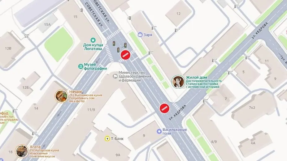 13–14 июня в центре Ярославля ограничат движение: перекрытия коснутся Советской площади, участков Советской улицы и улицы Кирова.
