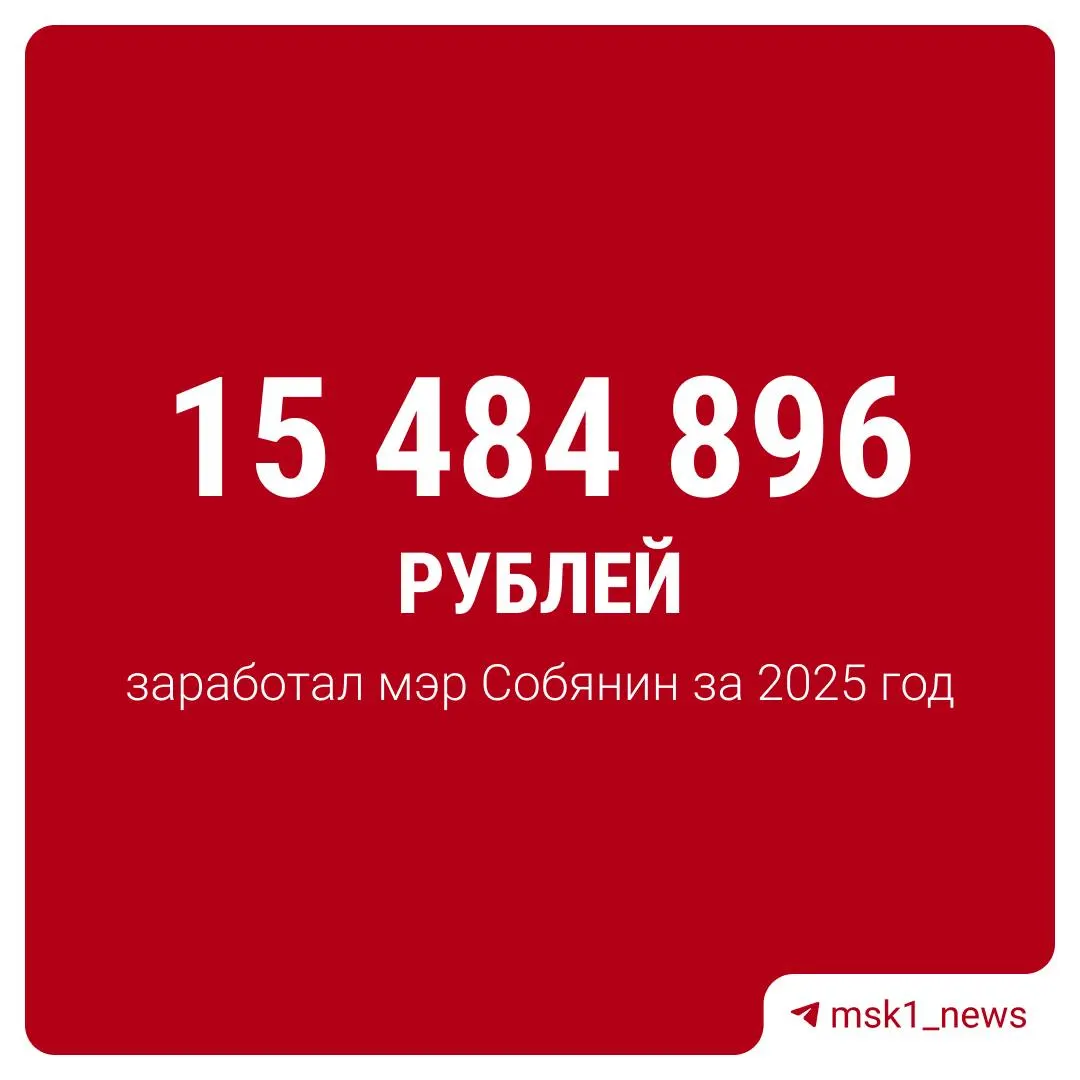 Согласно декларации за прошлый год, доход мэра составил 15 484 896,64 рубля — главным образом зарплата и проценты по вкладам. В собственности указаны участок, жилой дом и квартира в Москве; автомобилей и дополнительных объектов нет.