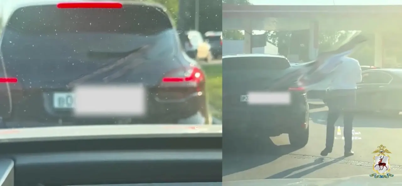 9 июля владелец Porsche Cayenne прямо на заправке подменил номера с четных на нечетные. Его быстро нашли, составили протокол — теперь мужчине грозит штраф в 2,5 тысячи рублей.
