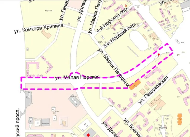 Проект четырехполосной магистрали длиной 1,05 км — от Ленинградского проспекта до Большой Норской — выставят на обсуждение с 28 июля по 3 августа 2026 года онлайн и в департаменте градостроительства.