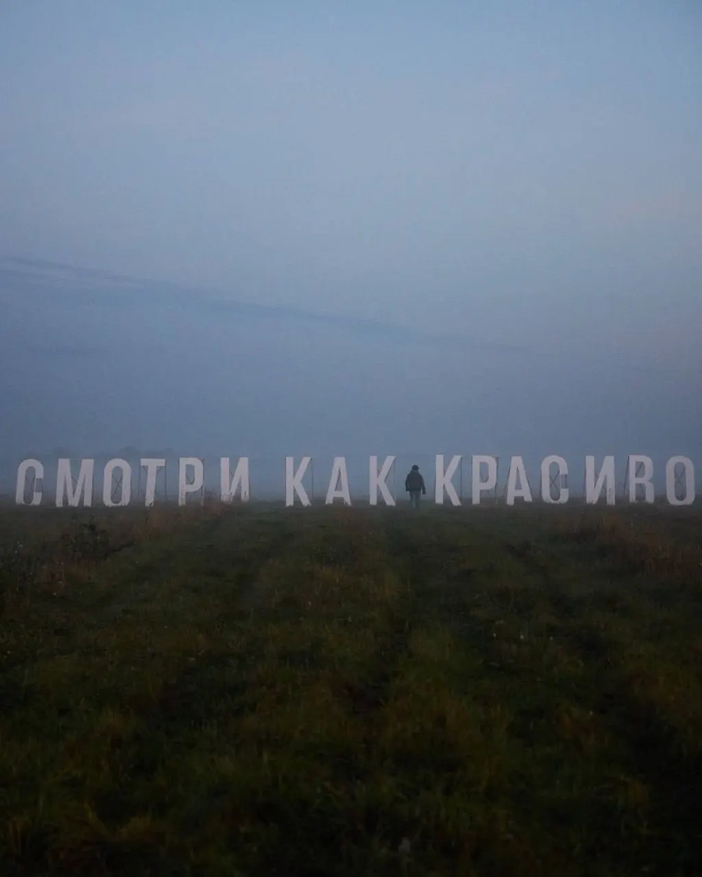 На въезде в Тулу появился арт-объект: надпись «Смотри как красиво» и фрагмент стиха «Родное».
