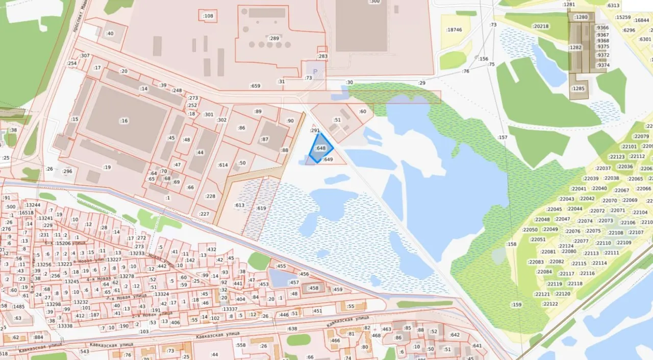 Участок на проспекте Машиностроителей в Заволжском районе площадью 3 662 кв. м планируется использовать под склады, базы и объекты розничной торговли, с сохранением берёз и ив.