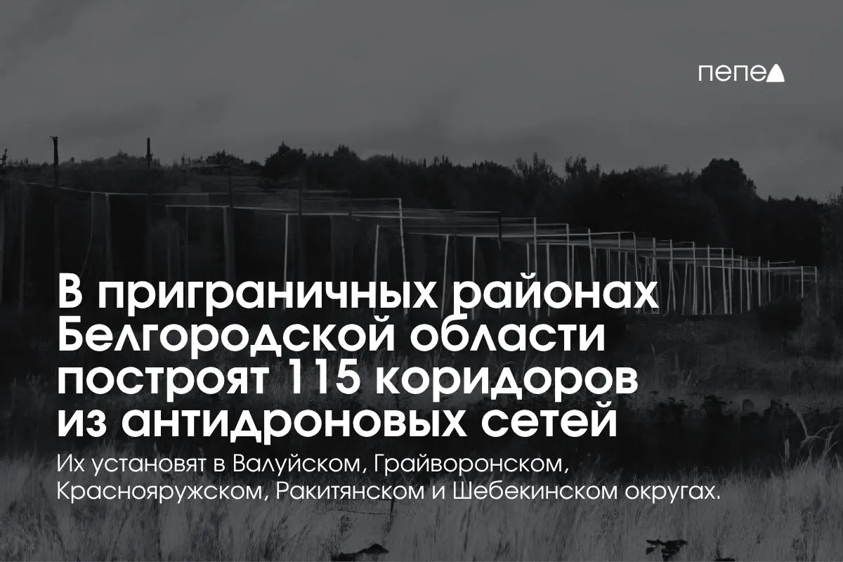 В регионе объявлены планы создать коридоры антидроновых сетей вдоль дорог; усиление охраны включает мобильные огневые группы и комплексы РЭБ.