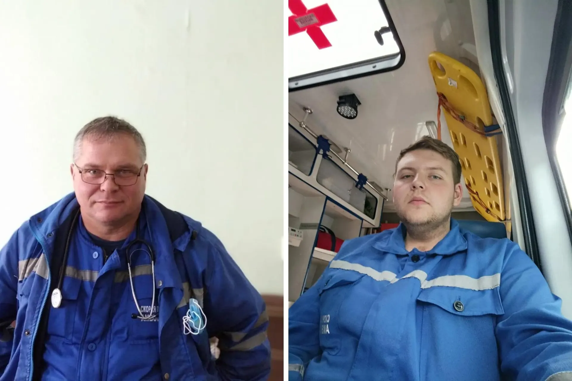 Пожилая жительница Рязани назвала прибывших к ней фельдшеров своей бригадой — помощь медиков для нее не в первый раз.