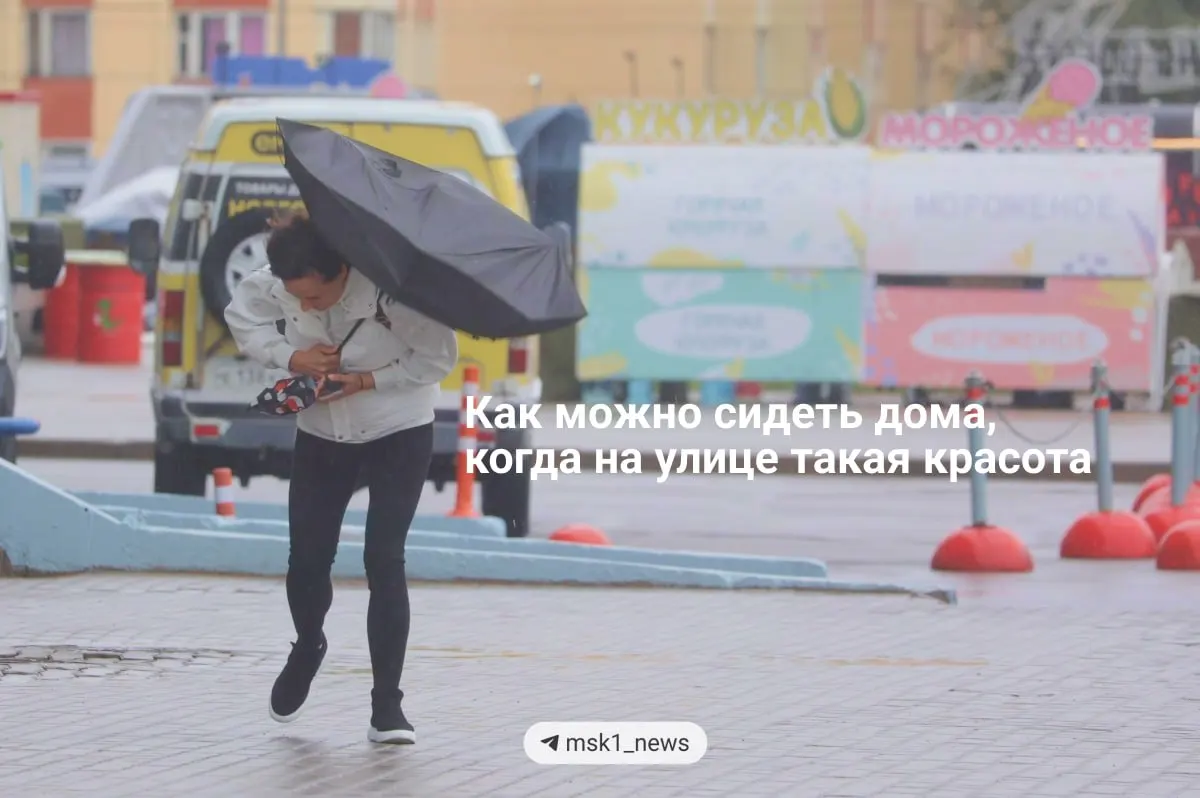 Ночью столицу накроют шторм и ливни: порывы ветра до 17 м/с и 23–28 л/м² дождевой воды. На следующей неделе ожидается бабье лето (+22…+25°С).