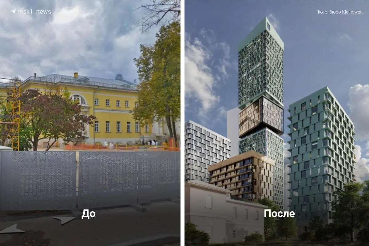 После реконструкции в главном здании появится культурный центр, а остальные корпуса будут снесены для застройки жильём.