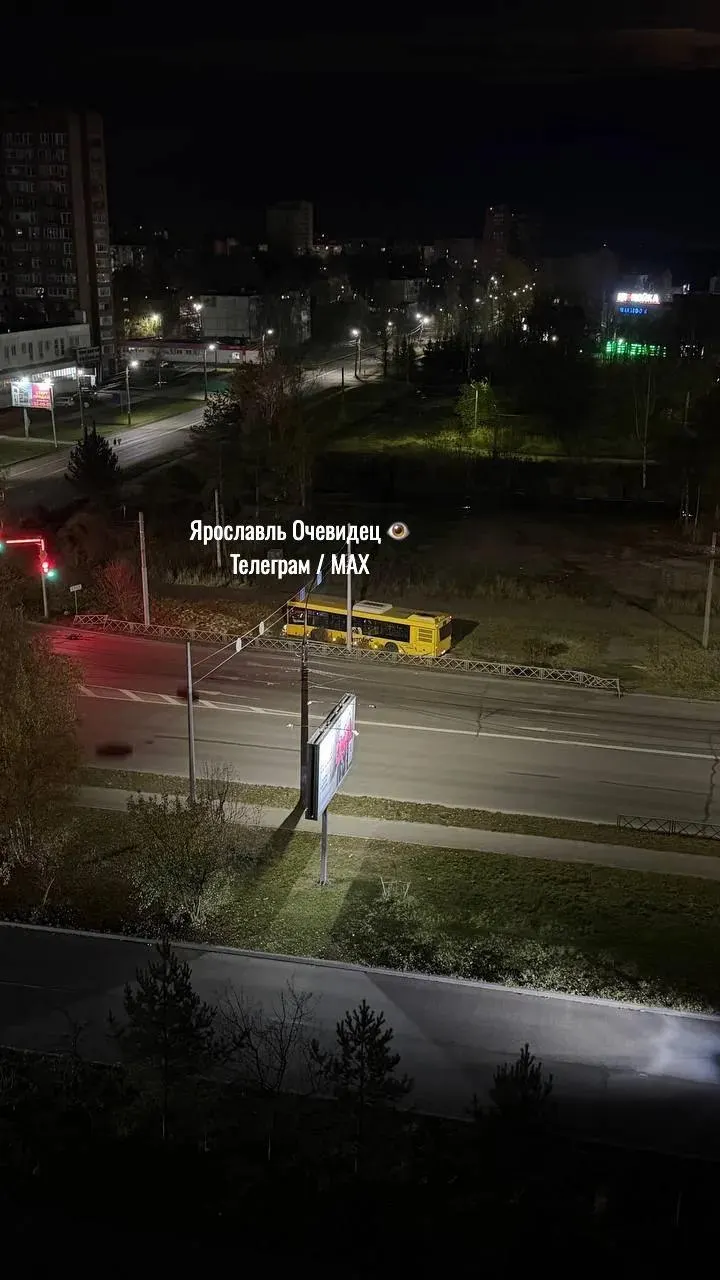 Во время попытки водителя предотвратить столкновение с домашним животным автобус съехал на газон; пассажиров в салоне не было, пострадавших нет.