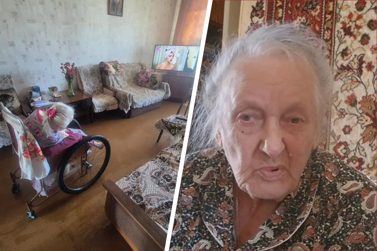 Лежачий инвалид рассказывает, что его 90-летняя мама больше не может за ним ухаживать; история произошла во время голосования на выезде.