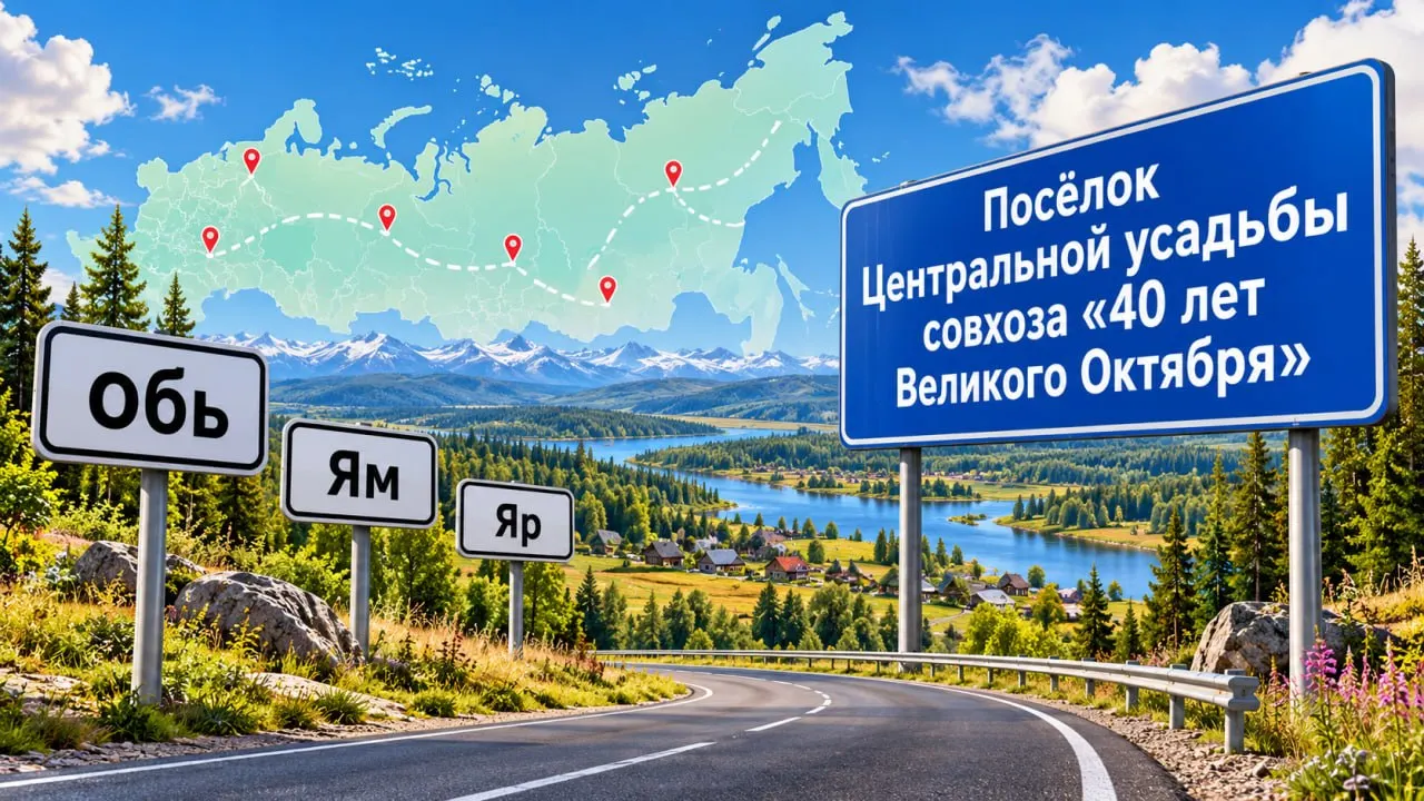 Росреестр зафиксировал рекорды по краткости и длине названий населённых пунктов: от двух букв до 54 символов.